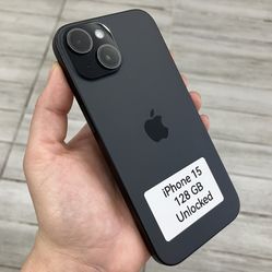 Black iPhone 15 Unlocked Cash Or $50 Down