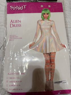 Spirit Alien Dress Adult Halloween Costume Medium