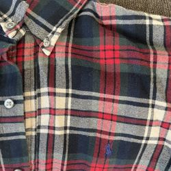 Men’s Ralph Lauren Classic Fit Performance Flannel Long Sleeve Shirt Size Large 