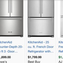 Kitchen Aid Reg Size Frig