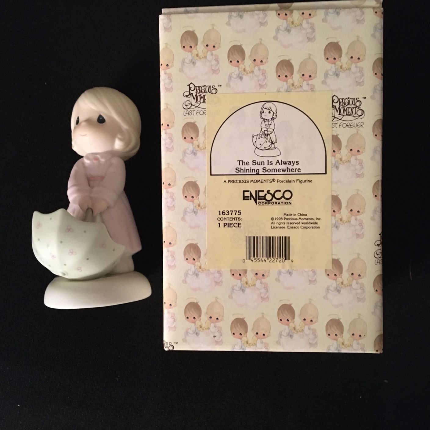 Precious Moments Porcelain Figurine “The Sun Is Always Shining Somewhere “