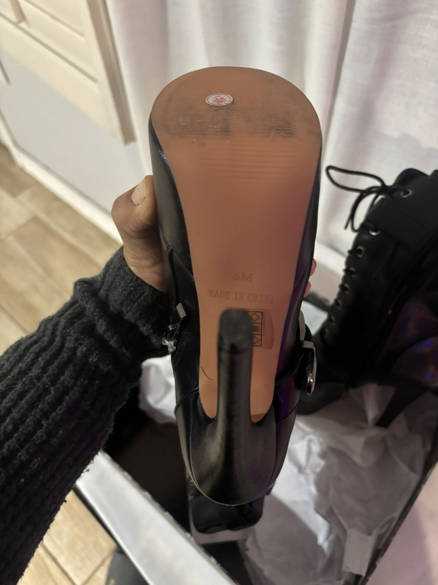 Ann Creek Black Boots Size 6