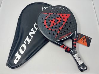 NEW Dunlop Aero-Star Lite Padel Racket 12K Carbon Black Red 344g with Cover. Retails for $299