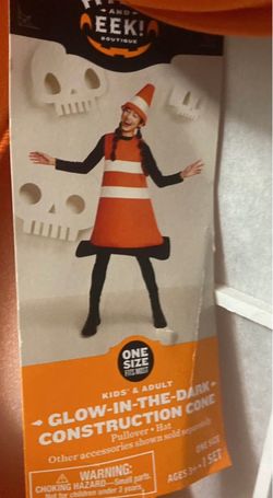 Traffic cone costume for adult or child size one size fit