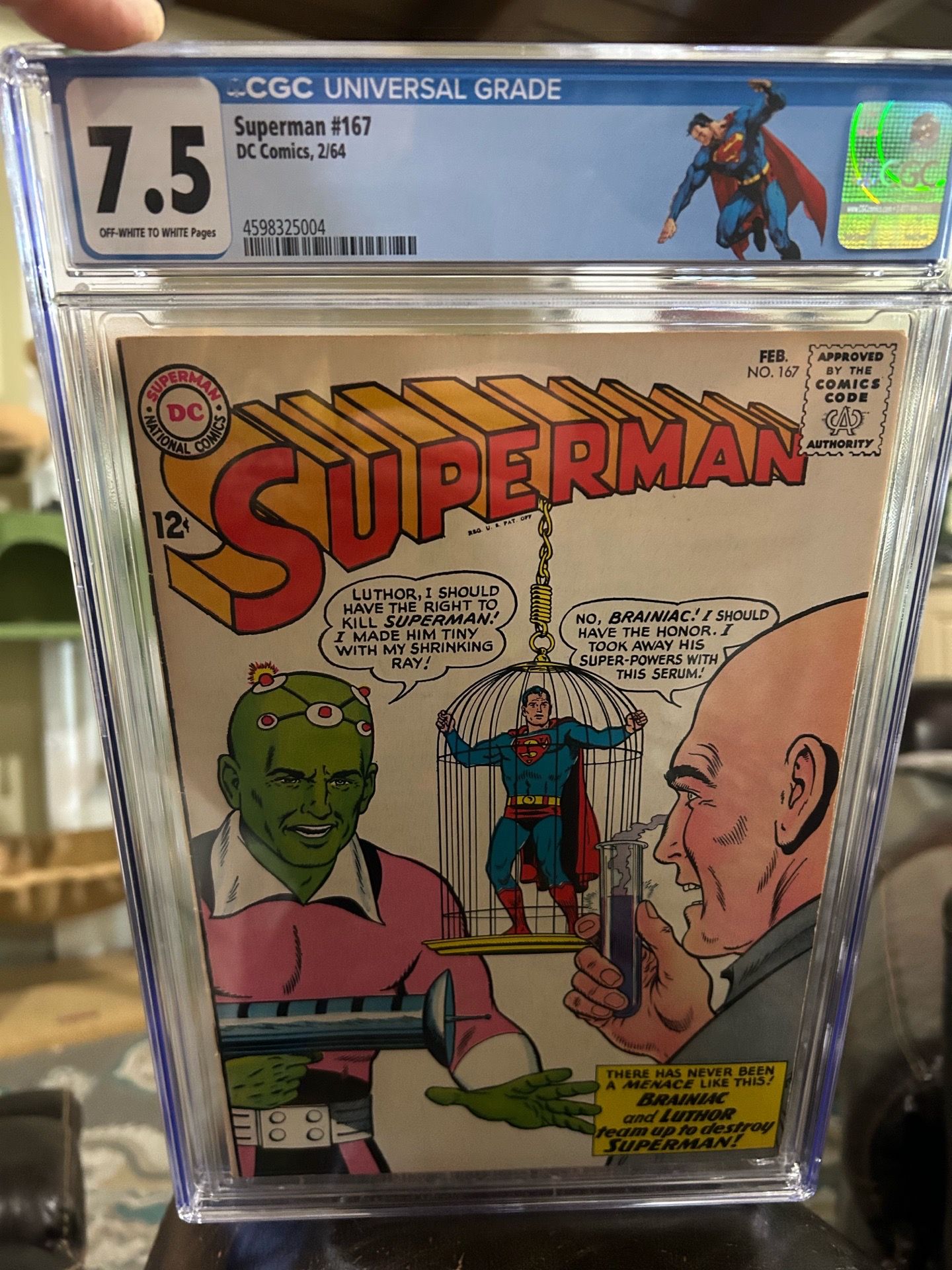Superman 167 Cgc 7.5 brainiac