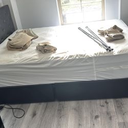Bed with the mattress included.