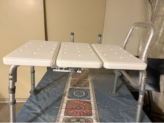 Bath chair transfer plastic top transfer bench