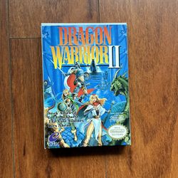 Nintendo NES - Dragon Warrior II 2 game - COMPLETE with Instructions Map