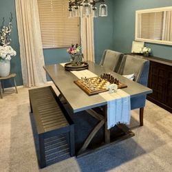 Dining Table (Chairs and bench Included!) 