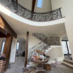 Custom Made iron Staircase Railing   Make An Offer. 