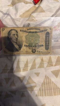 1800s $0.50 Bill