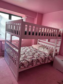 Full Bunk Bed With 2 Full Mattress