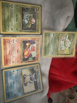 Base set pokemon cards 2nd evolution trio