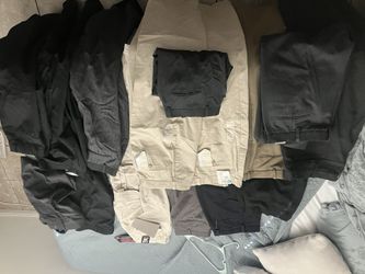 14 khaki dress slacks pants (diff sizes )