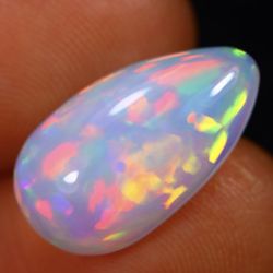 4.75Ct Welo Opal Polished - Ethiopian Opal - Pear Cabochon