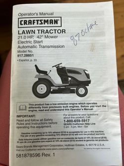 CRAFTSMAN LAWN TRACTOR