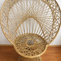 Boho Rattan Peacock Chair