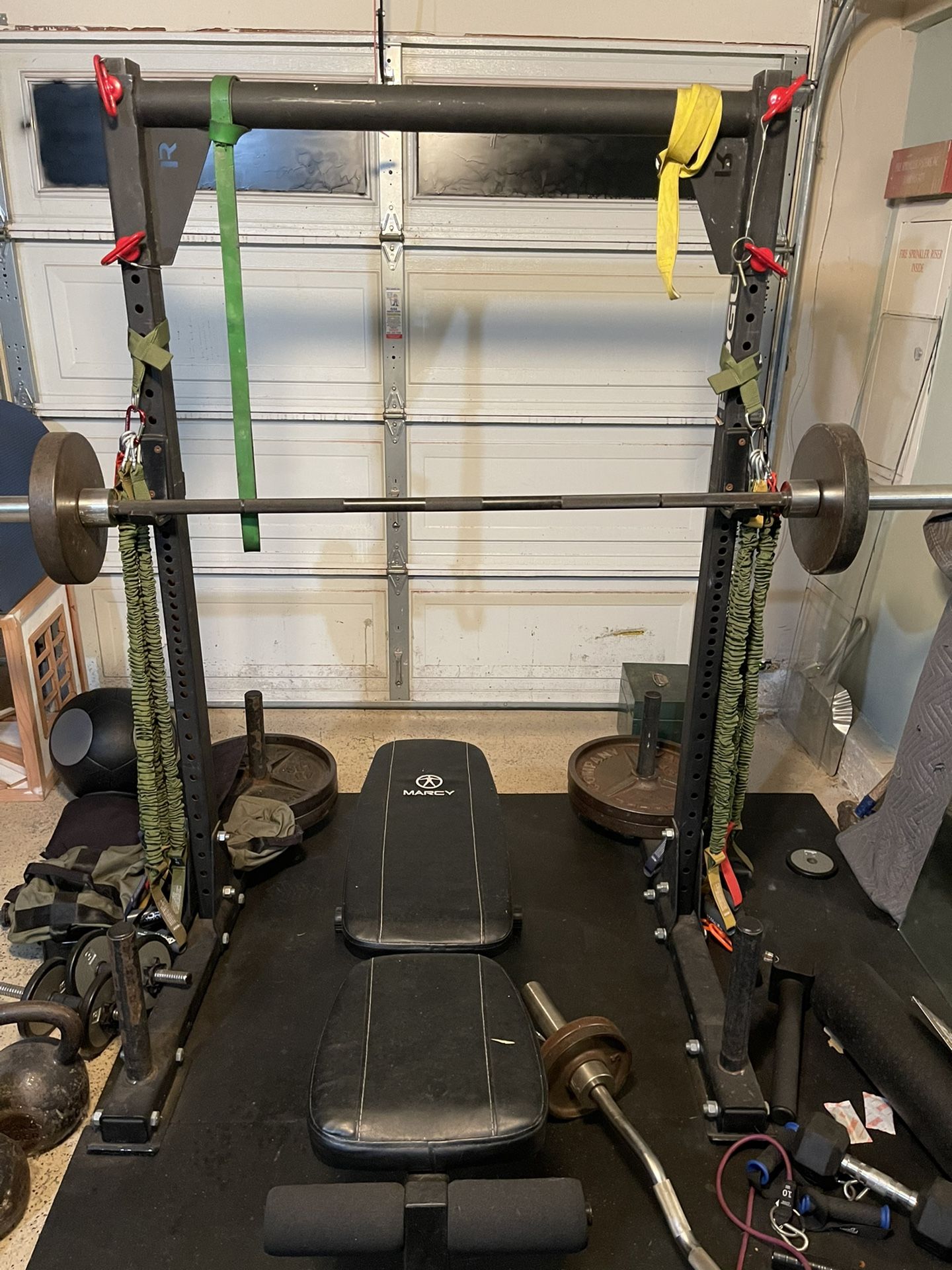 Rogue Monster Lite Squat Stand And Plates