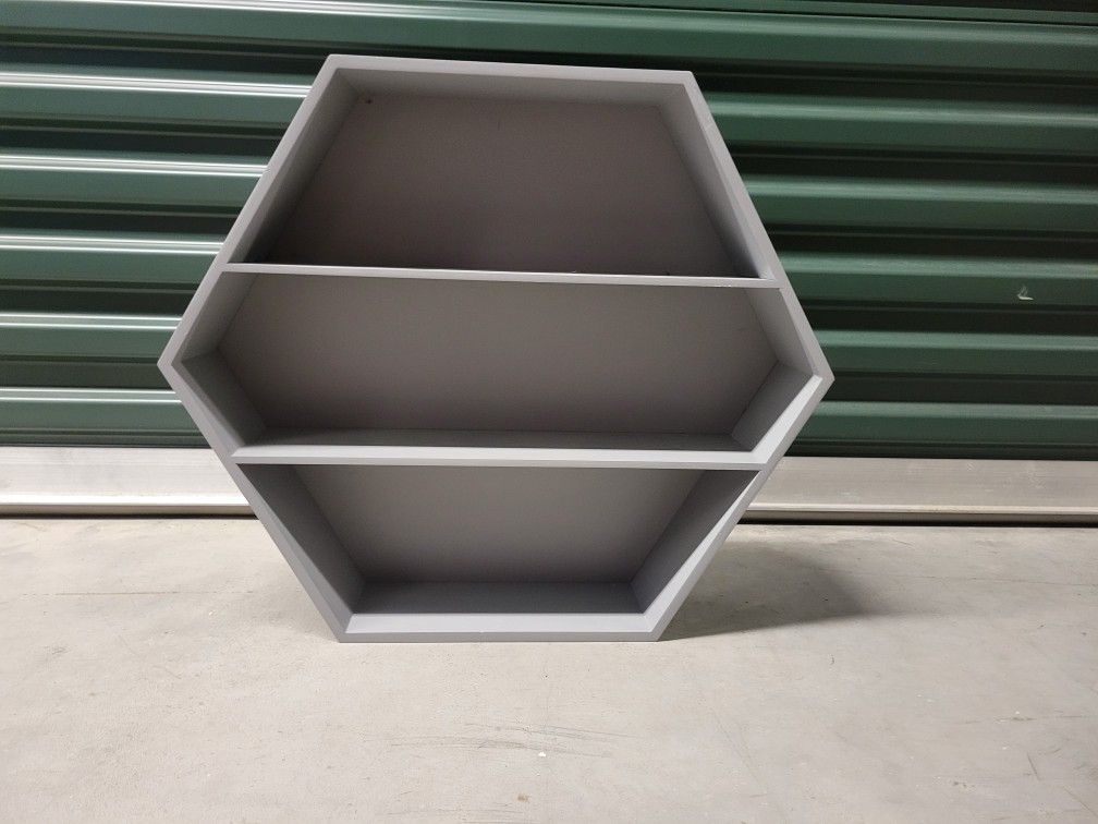 Gray Shelf -Stand Up Or Hang