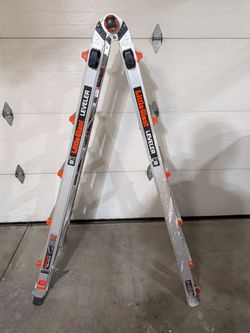 Little Giant M22 Leg Levelers 22-ft Reach Type 1A - 300 lbs Telescoping Multi-Position Ladder