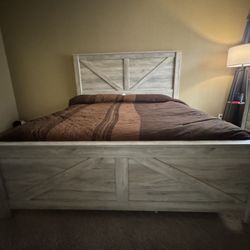 King Bed Frame W/ Mattress