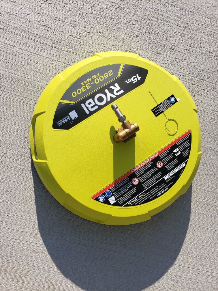RYOBI 15" SURFACE CLEANER FOR USE WITH PRESSURE WASHER