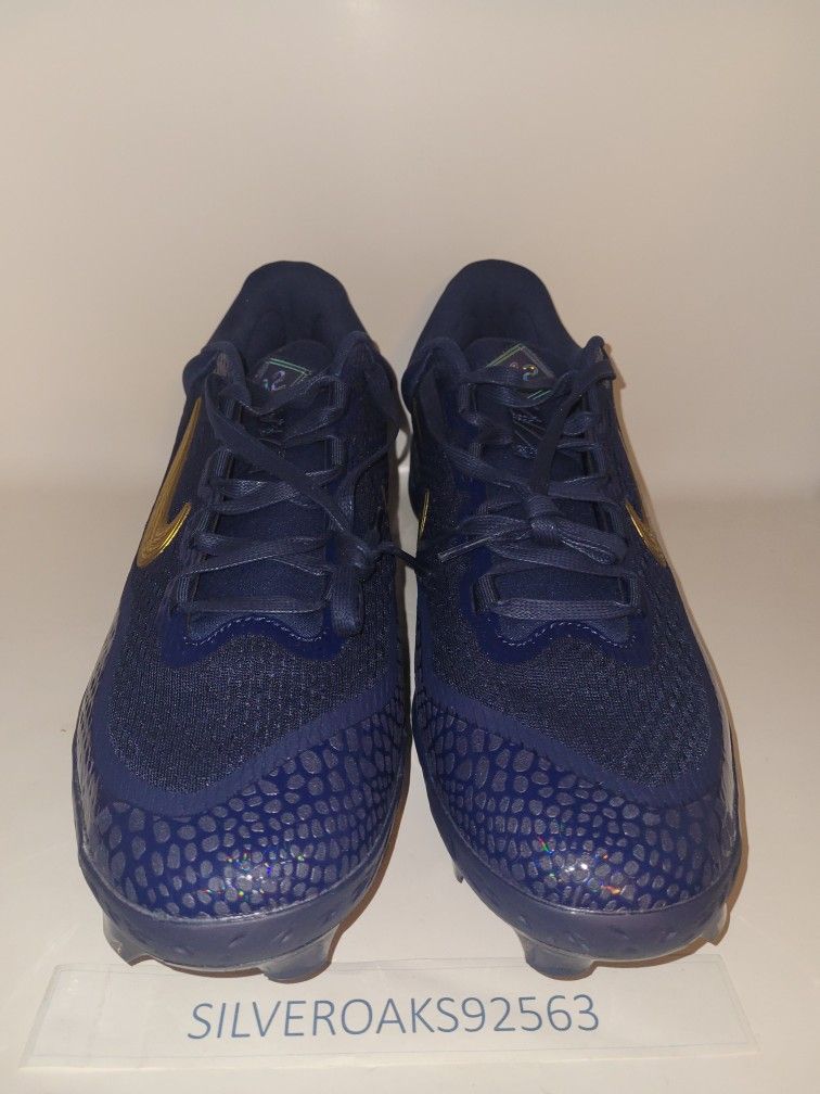 Nike Alpha Huarache Elite 4 Jackie Robinson Day MCS Cleats FZ1362-400 Size 16