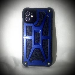 Supreme Armor Series Case for iPhone 11 - Heavy Duty Blue/Black Hybrid Cover