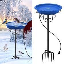 Heated Bird Baths for Outdoors for Winter,