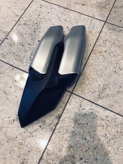 2012 Ducati Multistrada 1200 Exhaust System Silencer Silenziatore w/ Cover