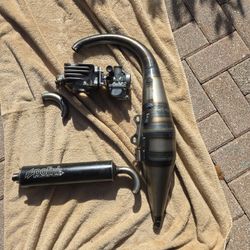 Polini Team 4 Minarelli Scooter Pipe