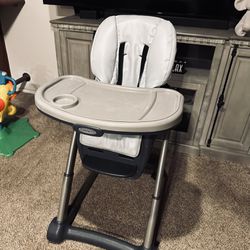 Graco Gray Leather High Chair 