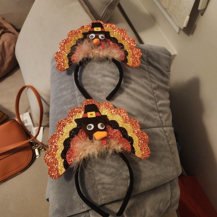 2 Thanksgiving Head Bands $5each
