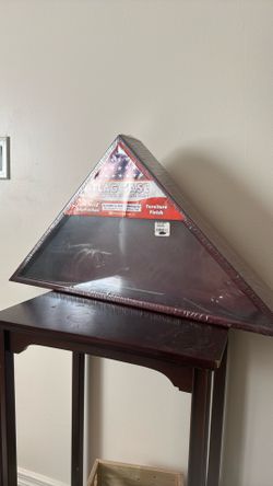 New Flag Case Solid Wood Mahogany 5’x9 1/2’ Sealed Package 