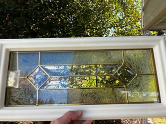2 boxes of 10 Decorative Beveled Glass Door Insert Panel