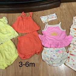 Baby Girl Clothes Nb 0-3m 3-6m