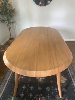 Modern Oval Wood Dining Table