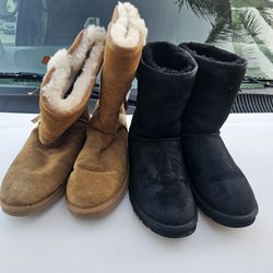 UGG  Suede Boots, 2 Pairs