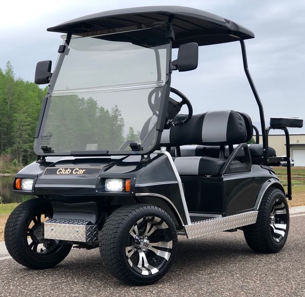 GOLF CART CLUB CAR BLACK ELECTRIC VEHICLE 2020 REFURBISHED DS for Sale