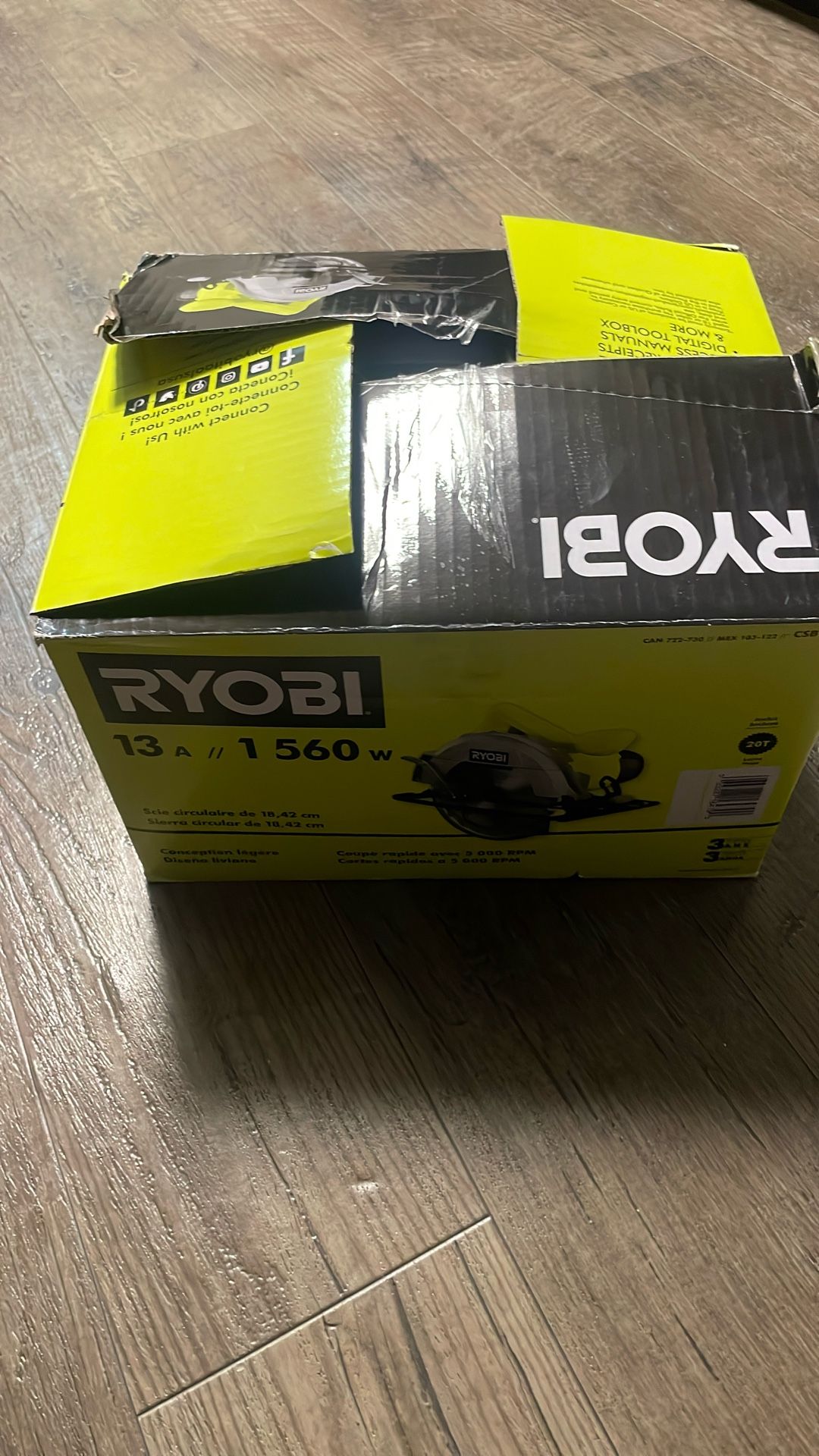 Ryobi13amp 7-1/4” Circular Saw