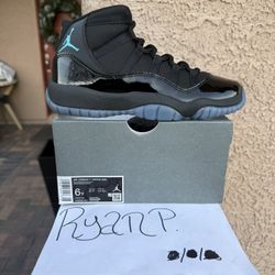 Jordan 11 Gamma grade school sizes 6y, 6.5y $260 each