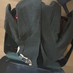 Wool Jacket & More! Suitcase Included 