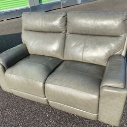 FREE DELIVERY AND INSTALLATION -  Gray Set Orion Power Reclining Sofa Love Seat