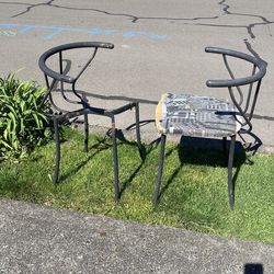 Free DIY project 2 metal chair frames