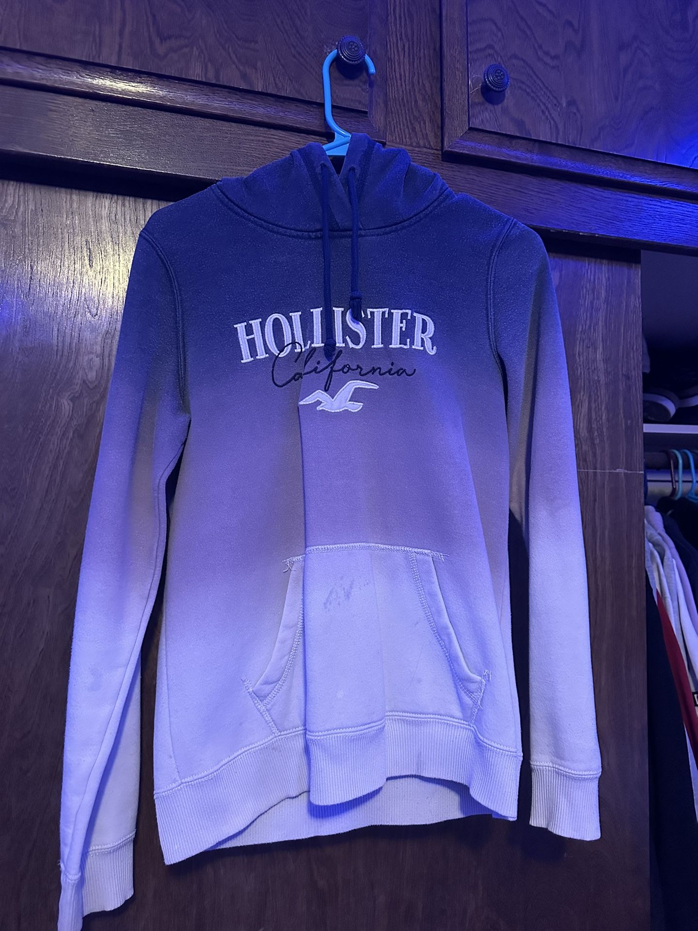 Multi Color Fading Hollister Hoodie| Size: S