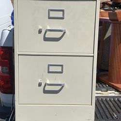 Two drawer filing Cabinet With Key And Lock 
