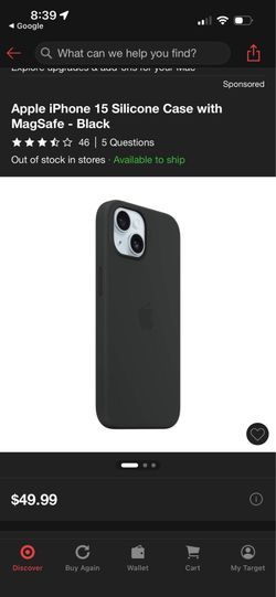 Apple iPhone 15 Pro Max Silicone Case with MagSafe - Black