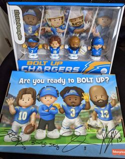 Fisher Price Little People Los Angeles Chargers Herbert Staley Allen & James