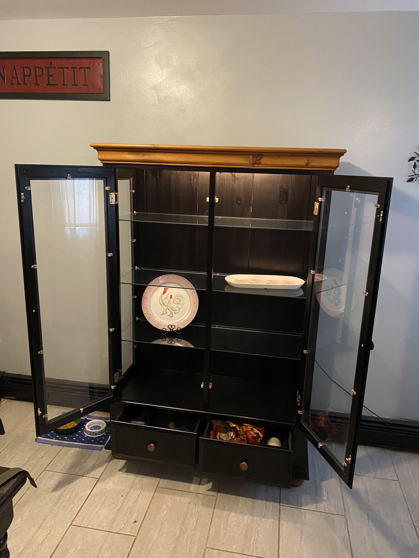Lighted China Cabinet