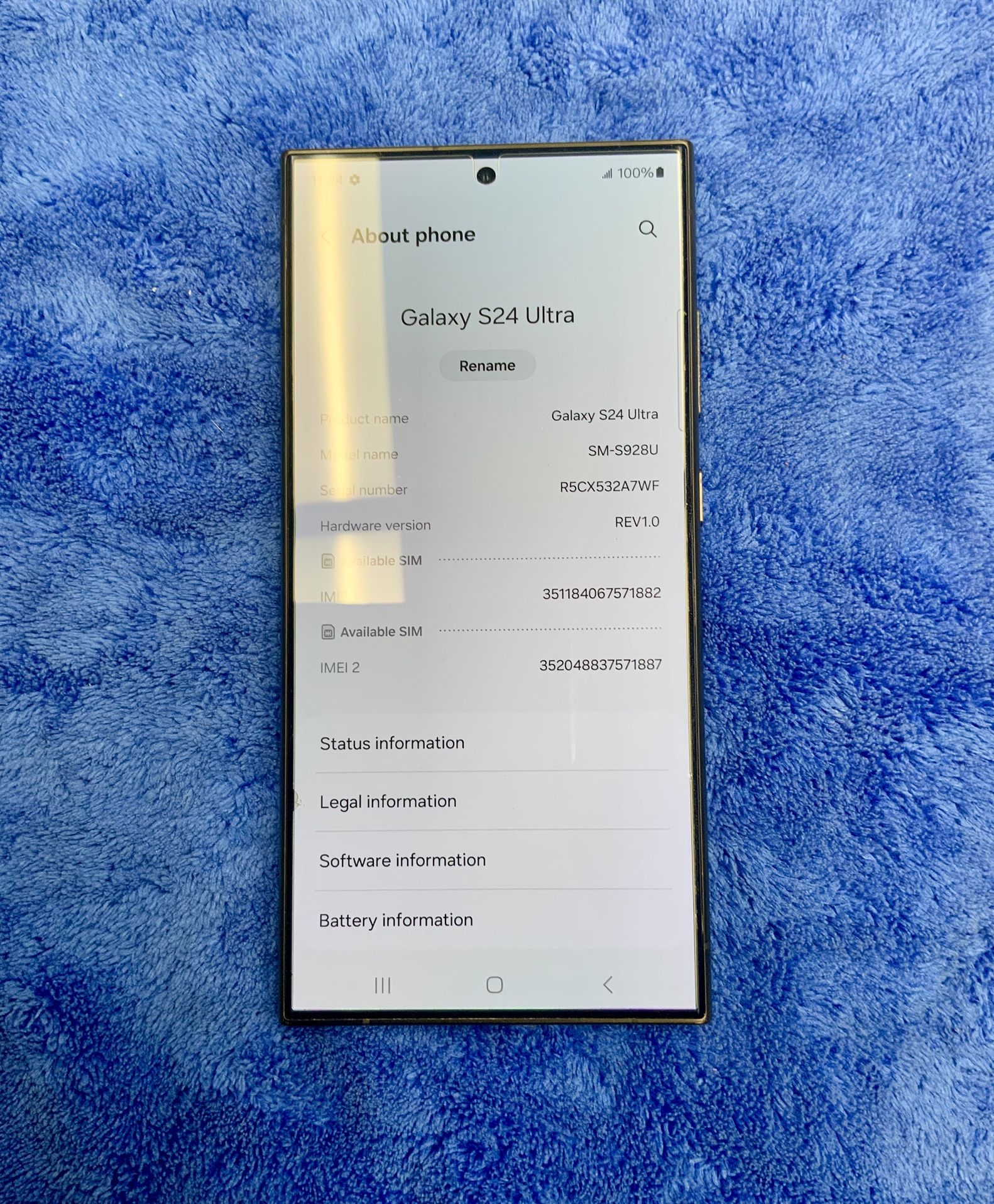 Samsung Galaxy S24 Ultra Smartphone Phone Android SM-S928U Unlocked AT&T T-mobile Sprint Metro 256 GB Memory Storage Wifi Bluetooth Touchscreen